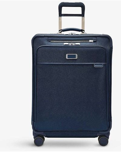 Briggs & Riley Baseline Soft-shell 4-wheel Expandable Suitcase 66cm - Blue