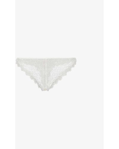 Wacoal Lace Perfection Stretch-lace Tanga Brief - White