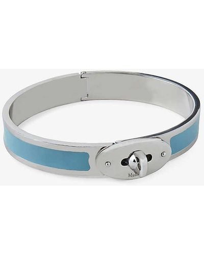 Mulberry Bayswater Stainless-steel And Enamel Bracelet - Blue