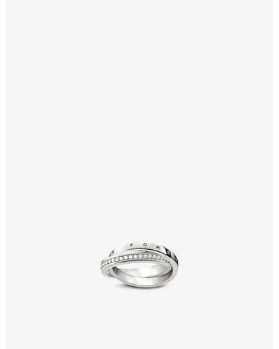 Thomas Sabo Together Forever Sterling-silver And Zirconia Ring - White