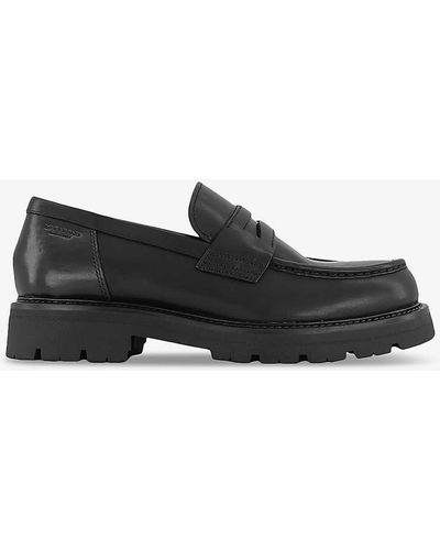 Vagabond Shoemakers Cameron Slip-on Leather Penny Loafers - Black