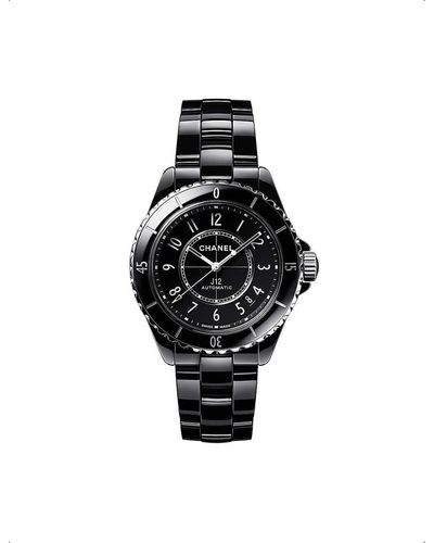 Chanel H5697 J12 Automatic Ceramic And Steel Watch - Black