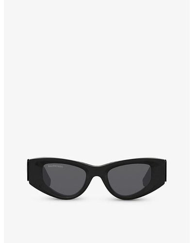 Balenciaga Bb0243s Cat-eye Acetate Sunglasses - Black