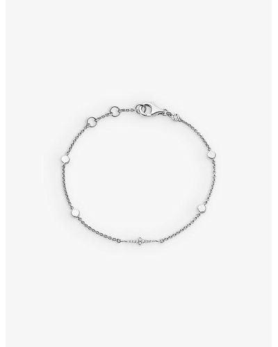 Astley Clarke Luna Sterling-silver And Sapphire Chain Bracelet - Multicolour