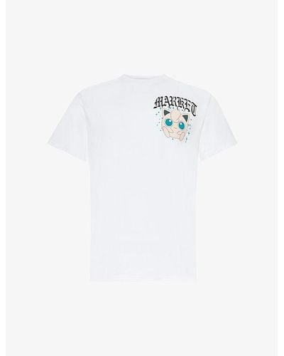 Market X Pokémon jigglypuff Graphic-print Cotton-jersey T-shirt - White