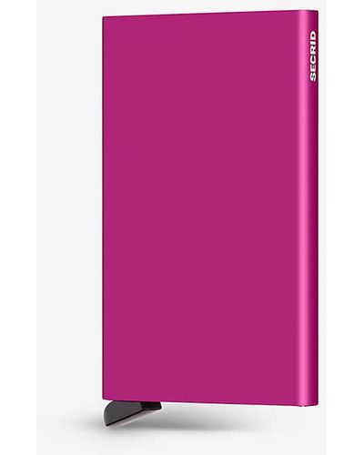 Secrid Card Protector Branded Metal Cardholder - Pink