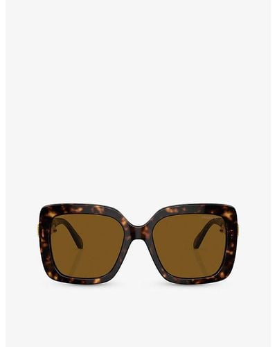 Swarovski Sk6001 Square-frame Tortoiseshell Acetate Sunglasses - Brown