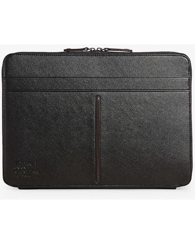 Ted Baker Plum 15' Faux-leather Laptop Case - Black