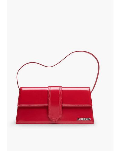 Jacquemus Le Bambino Long Leather Shoulder Bag - Red