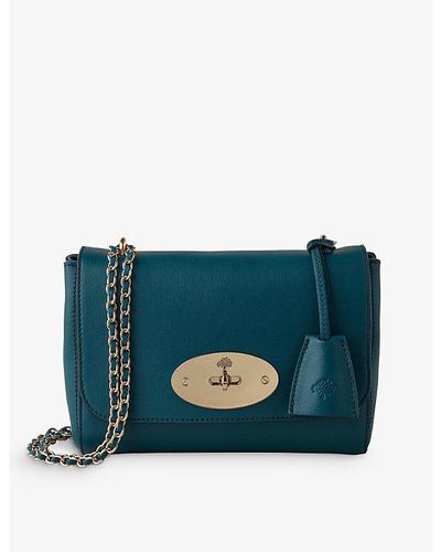 Mulberry Lily Mini Leather Shoulder Bag - Blue