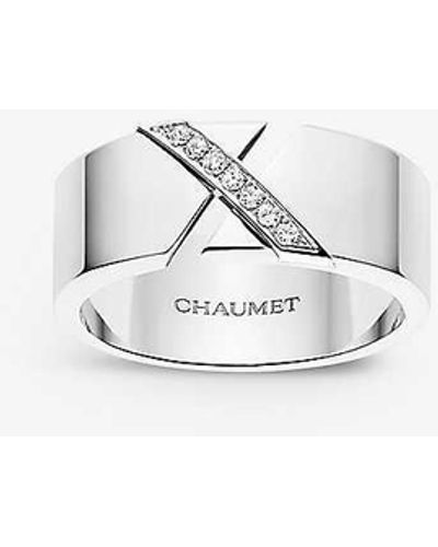 Chaumet Liens Évidence 18ct White-gold And 0.06ct Diamond Ring