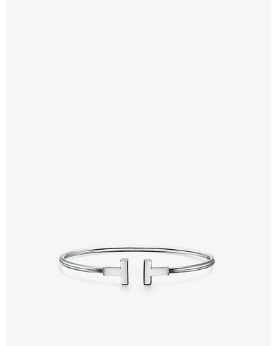 Tiffany & Co. T Wire 18ct White-gold Bracelet