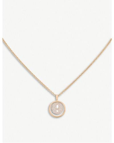 Messika Lucky Move 18ct Rose-gold And Diamond Necklace - Metallic