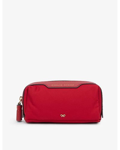 Anya Hindmarch Girlie Stuff Recycled-nylon Zip Pouch - Red