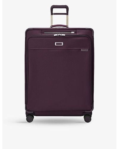 Briggs & Riley Soft Shell 4-wheel Expandable Suitcase - Purple