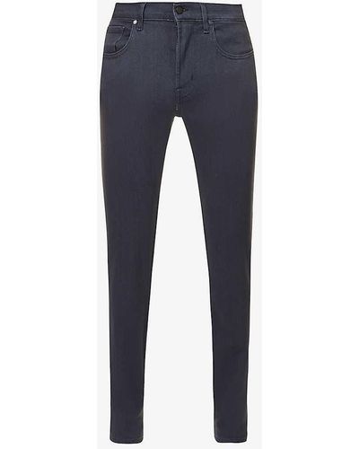 7 For All Mankind Slimmy Tapered Slim-fit Tapered Stretch-denim Jeans - Blue