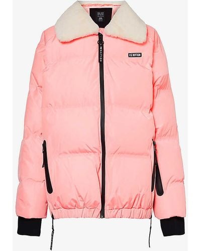 P.E Nation Saroma Snow Padded Recycled-polyester Jacket - Pink
