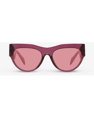 Versace Ve4440u Medusa '95-hardware Transparent-acetate Sunglasses - Pink
