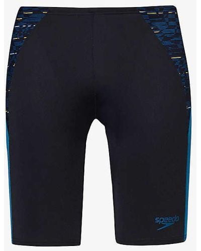 Speedo Logo-print Recycled-polyester-blend Swim Shorts X - Blue