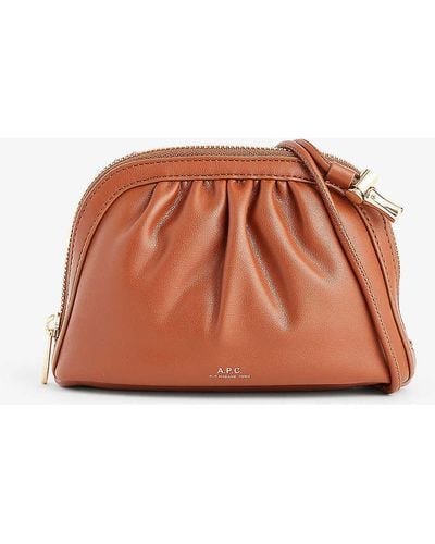A.P.C. Bourse Ninon Faux Leather Cross-body Bag - Orange