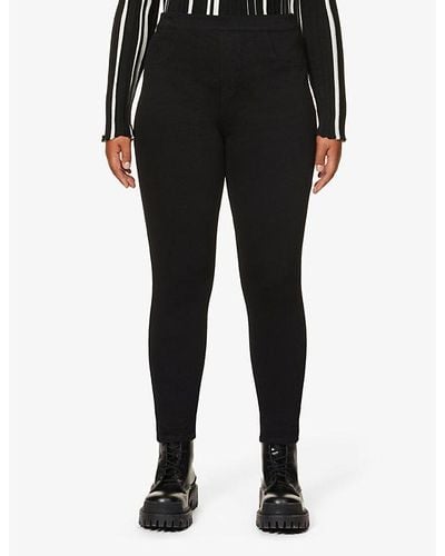 Spanx Jean-ish Cotton-blend leggings - Black