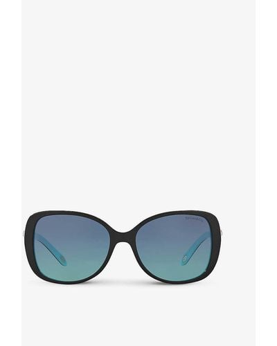 Tiffany & Co. Tf4121b Square-frame Acetate Sunglasses - Blue