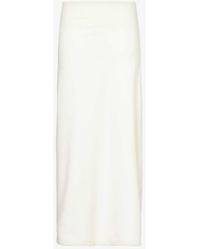 Leset Les Rio Slim-fit Stretch-woven Maxi Skirt - White