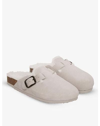 The White Company Slip-on Suede Mule Slippers - Multicolor
