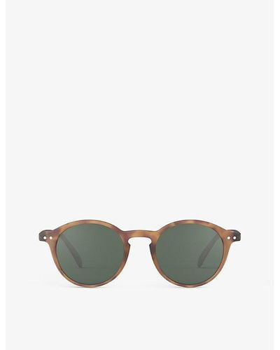 Izipizi #d Round-frame Polycarbonate Sunglasses - Green