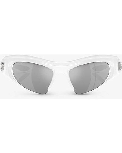 Dolce & Gabbana Dg6192 Cat-eye-frame Nylon Sunglasses - White