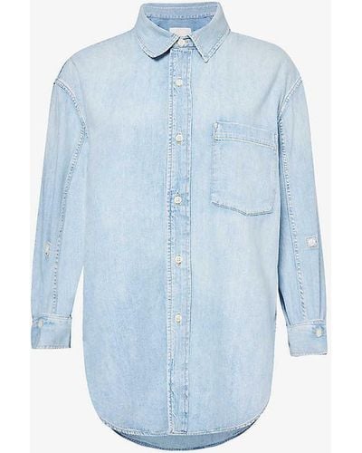 Citizens of Humanity Kayla Relaxed-fit Cotton Shirt - Blue