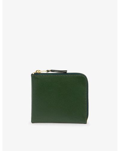 Comme des Garçons Classic Brand-foiled Leather Wallet - Green
