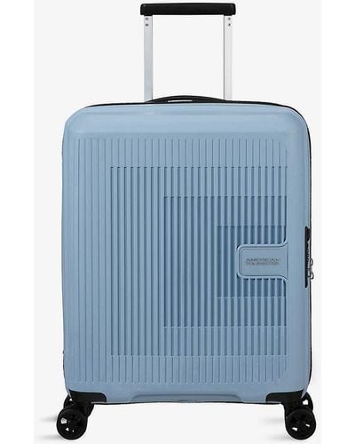 American Tourister Aerostep Expandable Four-wheel Suitcase - Blue
