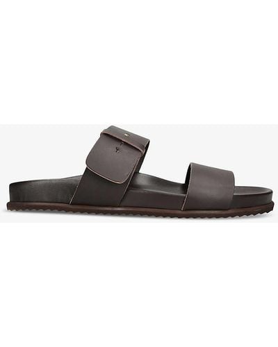 Ancient Greek Sandals Kimon Adjustable-strap Leather Sandals - White