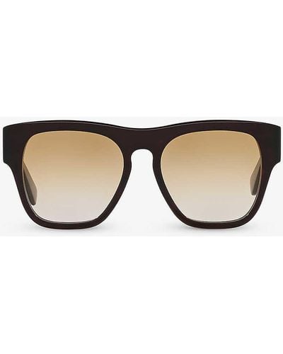 Chloé Ch0149s Square-frame Tortoiseshell Acetate Sunglasses - Brown