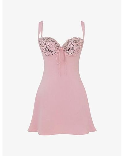 House Of Cb Adria Mini Dress - Pink
