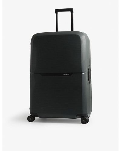 Samsonite Magnum Eco Spinner Hard Case 4 Wheel Cabin Suitcase 81cm - Black