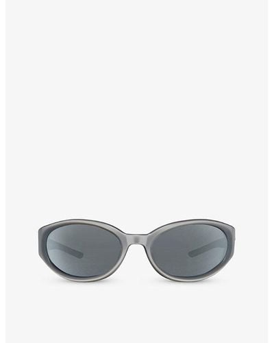 Gentle Monster Young G13 Oval-frame Acetate Sunglasses - Grey