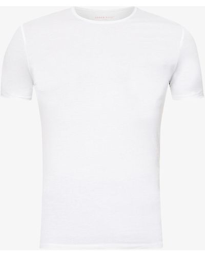 Derek Rose Men's White Jack Pima-cotton T-shirt