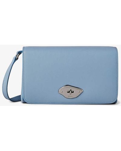 Mulberry Lana High-gloss Leather Wallet - Blue