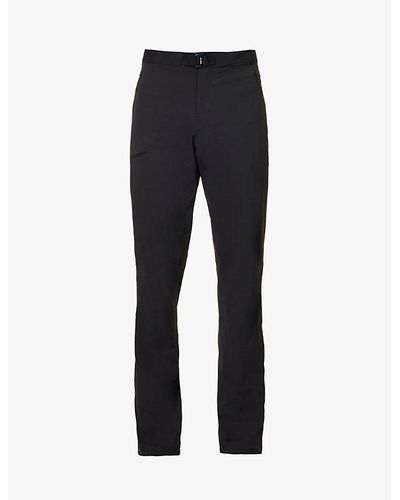 Arc'teryx Gamma Logo-embroidered Regular-fit Straight-leg Stretch-woven Pants Xx - Black