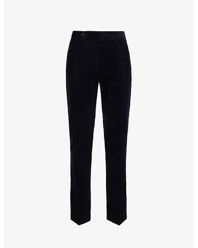 Polo Ralph Lauren Regular-fit Mid-rise Cotton-corduroy Pants - Black
