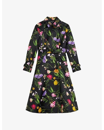 Floral Trench Coats for Women - Up to 75% off | Lyst