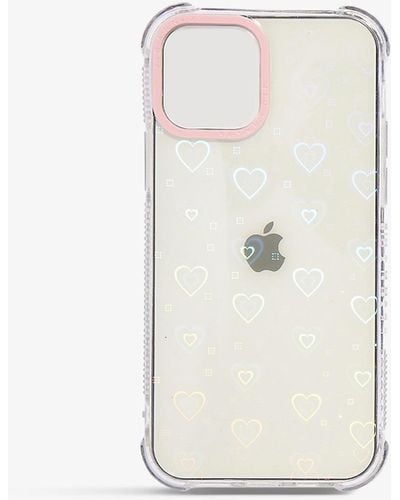 Skinnydip London Minimal Heart Shock Graphic-print Silicone Iphone 13 Mini Phone Case - Multicolor