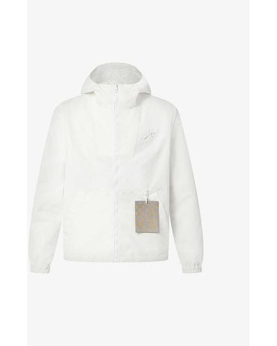 Louis Vuitton Hooded Monogram-print Woven Jacket - White