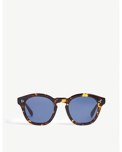 Oliver Peoples Square-frame Sunglasses - Blue