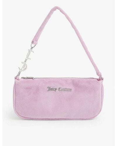 Juicy Couture Linnie Logo-plaque Velour Shoulder Bag - Multicolor