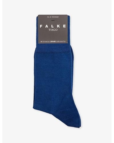 FALKE Tiago Cotton-blend Socks - Blue