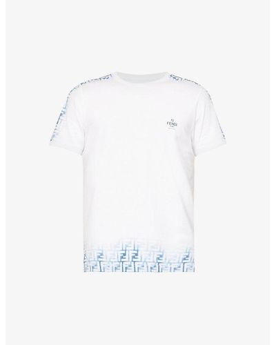 T-shirt Louis Vuitton X NBA White size L International in Cotton