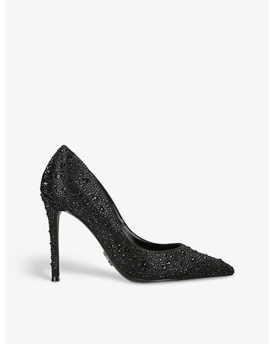 Steve Madden Evelyn R Rhinestone-embellished Heeled Court Shoes - Black